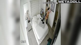 Innocent Italian brunette pornstar changes her panties before masturbating