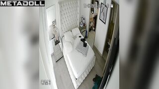 Innocent Italian brunette pornstar changes her panties before masturbating