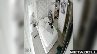 Innocent Italian brunette pornstar changes her panties before masturbating