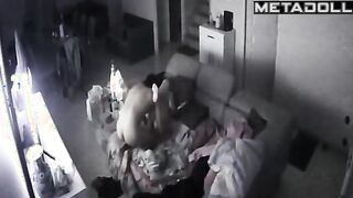 Amazing newly married couple fuck in their bedroom live