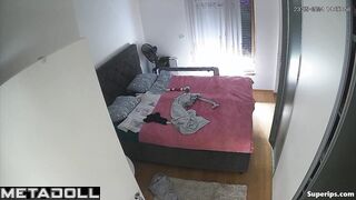 Busty woman masturbates with a vibrator