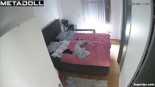 Busty woman masturbates with a vibrator