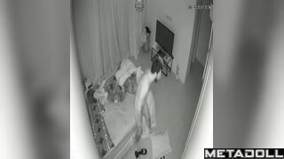 Real married couple fuck in the living room