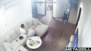 Drunk Arab man groping his wife