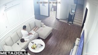 Drunk Arab man groping his wife