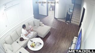 Drunk Arab man groping his wife