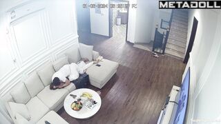 Drunk Arab man groping his wife