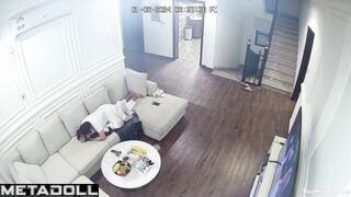 Drunk Arab man groping his wife
