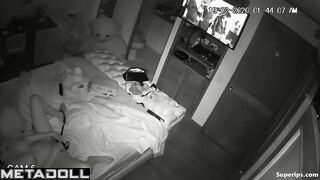 Naughty blonde girl masturbates with a dildo