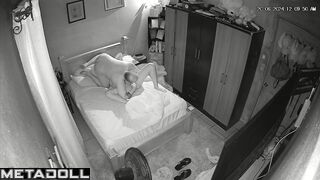 Amazing amateur couple fuck on their bed hard HD