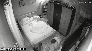 Amazing amateur couple fuck on their bed hard HD