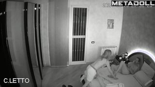 Old Romanian blonde MILF fucks a young guy hidden cam