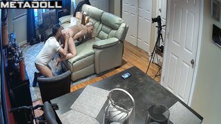 Amazing German new couple fuck hard in their bed hidden IP camera