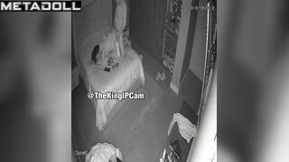 Naked French brunette mature mom forces her husband to cum hidden cam