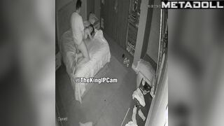 Real married couple fuck brutally in their bed spy cam record