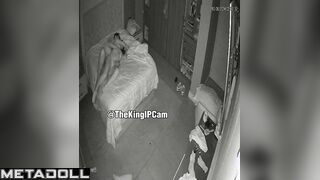 Real married couple fuck brutally in their bed spy cam record