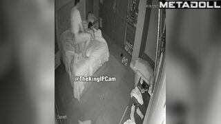 Real married couple fuck brutally in their bed spy cam record