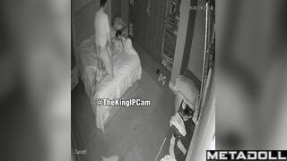 Real married couple fuck brutally in their bed spy cam record