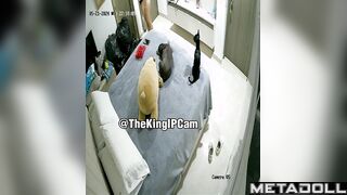 Amateur Romanian brunette woman changes her dirty panties at home