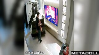 Perverse Russian brunette Onlyfans model changes her new panties after work