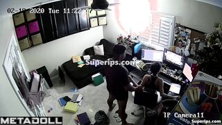 Petite American girl gets fucked on the floor