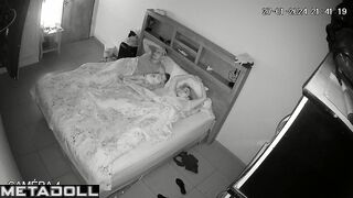 British parents having sex hard in their bed spy cam record