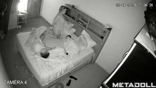 New couple having sex in their bed wildly live HD