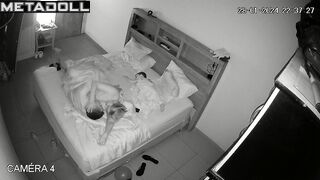 New couple having sex in their bed wildly live HD