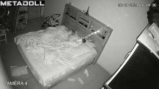 Amazing English married coiple having sex in their bedroom spy cam