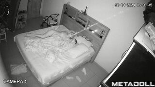 Amazing English married coiple having sex in their bedroom spy cam
