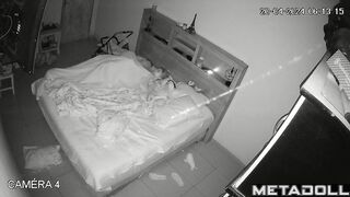Amazing English married coiple having sex in their bedroom spy cam