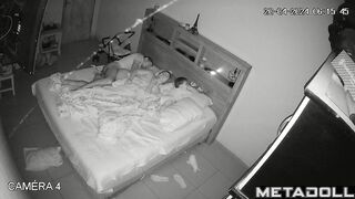 Amazing English married coiple having sex in their bedroom spy cam