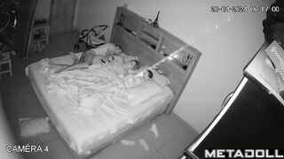 Amazing English married coiple having sex in their bedroom spy cam