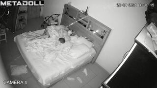 Amazing English married coiple having sex in their bedroom spy cam