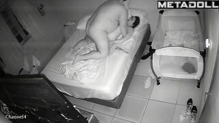 Amazing mature couple having sex hard in their bed HD