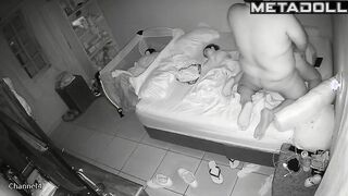 Cheating Portuguese brunette wife pleases her husband spy cam record