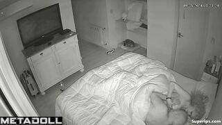 Old European couple fucks in their bed