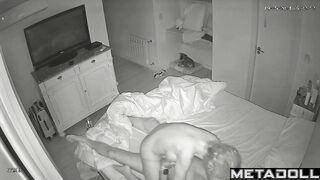 Old European couple fucks in their bed