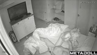 Old European couple fucks in their bed