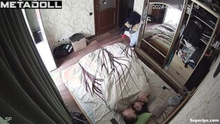 Slavic college couple fucks in their room