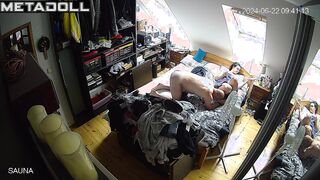 Irish couple fuck in their bed recording