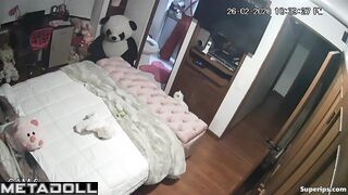 Hot Latina girl makes a sex video call