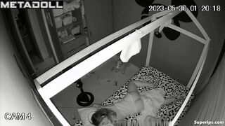 Young mom sleeps half naked in her son’s bed
