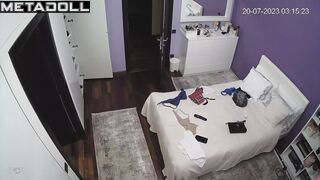 Lesbian Australian brunette MILF changes her clothes before cheating on her husband