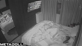 Amateur couple fuck on the couch spy cam record