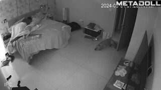 Cheating Israeli brunette mother fucks her virgin son real spy cam