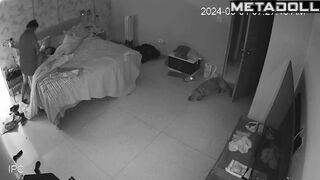 Cheating Israeli brunette mother fucks her virgin son real spy cam