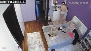Old Australian brunette celebrity changes her wet and dirty panties before having sex