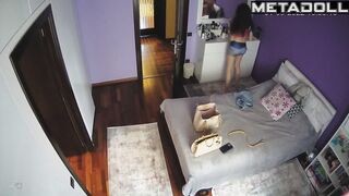 Amazing New Zealander brunette woman with big ass in sexy panties