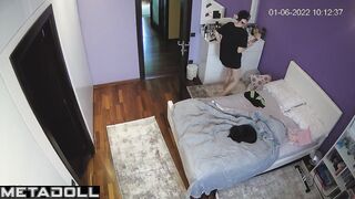 Old Portuguese brunette Gogo dancer with small tits in new panties